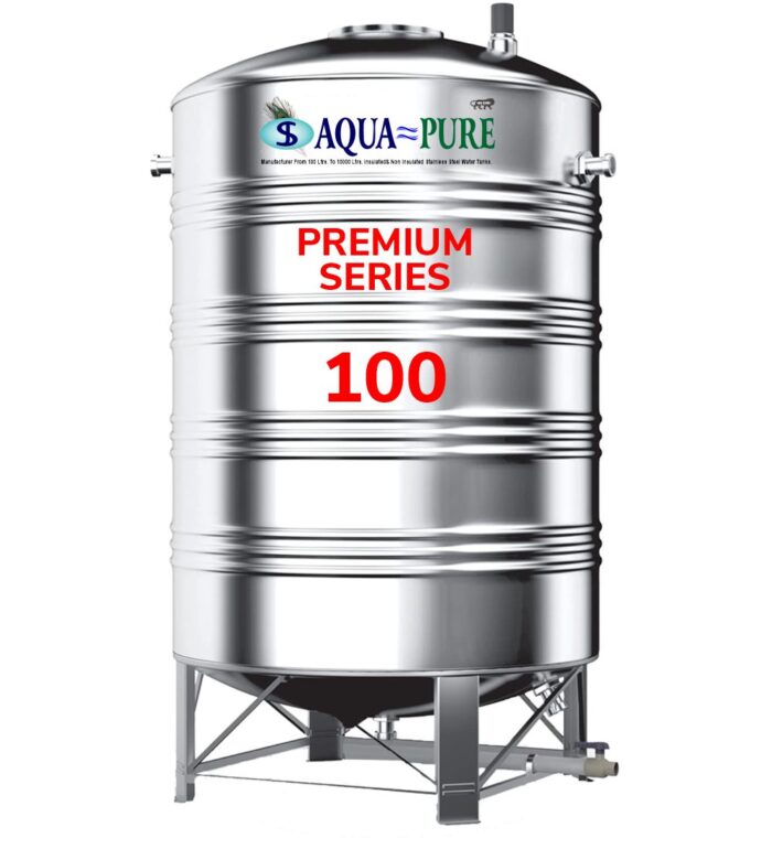 Image showcasing Aquapure's Premium-Series 100L Stainless Steel Water Tank