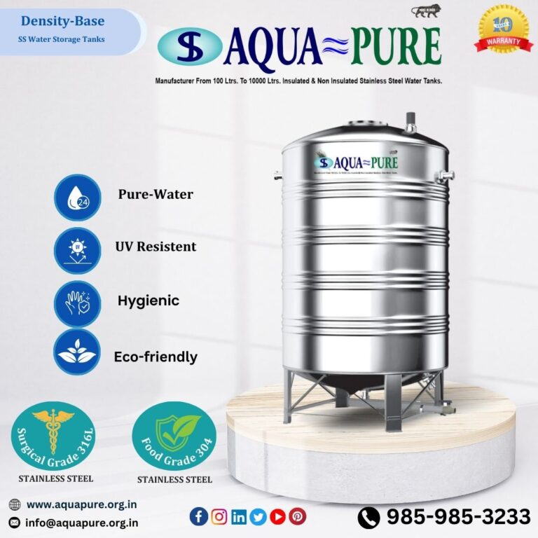 Aquapure SS Water Tank Benefits