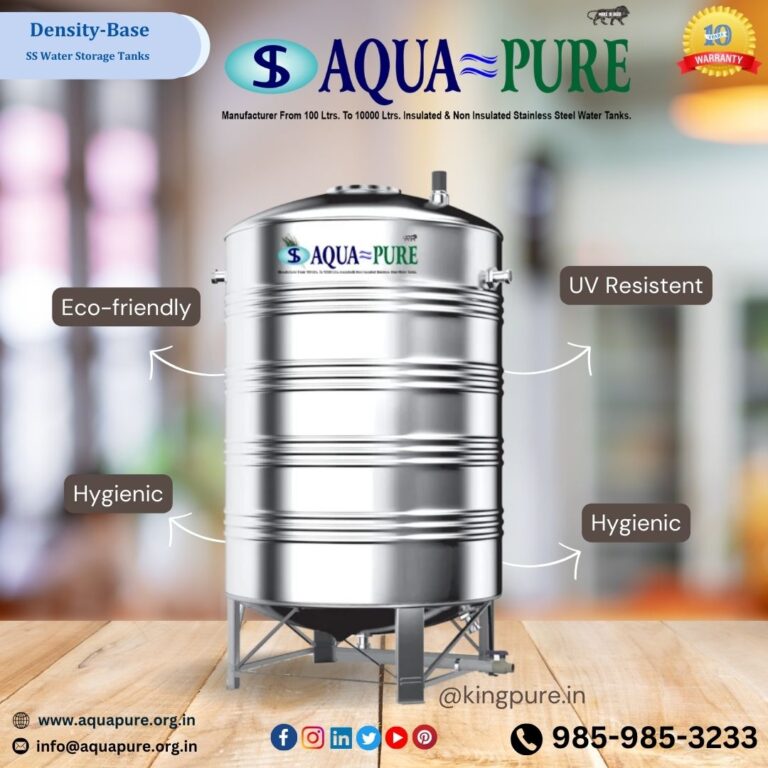 Aquapure SS Water Tank Benefits