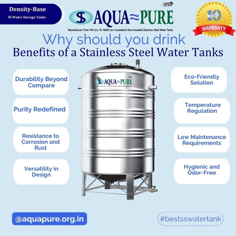 Aquapure SS Water Tank Benefits