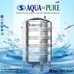 A stainless steel water tank gleaming in the sunlight, representing the Best SS Water Tank for superior durability and purity